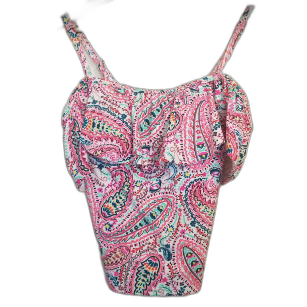 Fun Multi-Colored Aqua Couture Medium Woman's Bikini Top